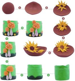 img 1 attached to 🎨 50-цветной набор для лепки из сушимой на воздухе ультралегкой глины: безопасный, нетоксичный, идеальный подарок для детей