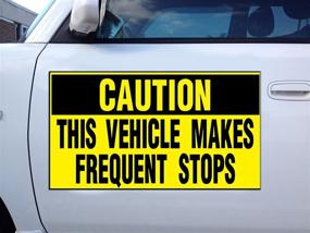 img 1 attached to Vehicles Frequent Caution Magnetic Signs Qty