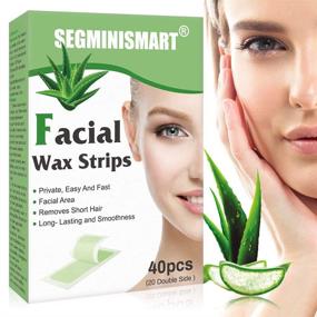 img 4 attached to 🧖 Facial Hair Removal Wax Strips for Eyebrows & Lips - Gentle Mini Face Waxing Strips for Sensitive Skin