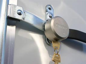 img 2 attached to 🔒 Secure Your Trailer with Trimax THP3XL Hockey-Puck Shackle Door Lock-3 Pack