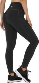 img 4 attached to 🩳 Heathyoga High Waisted Yoga Pants for Women with Pockets - Leggings for Workout and Beyond