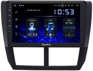 🚗 dasaita android 10.0 car stereo for subaru forester xt/impreza wrx 2008-2012 - in-dash octa core head unit with 4gb ram, 32gb storage, gps navigation, and free 8g card + updates logo