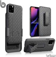 📱 iphone 11 pro max 6.5" case with belt clip - beltron super slim shell & holster combo, built-in kickstand, swivel belt clip holster - apple iphone 11 pro max (2019) logo