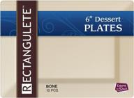 rectangulete rectangle dessert disposable plastic food service equipment & supplies logo