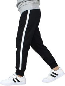 img 2 attached to 👖 CECLEAD Boys' Fashion Casual Cotton Sweatpants - Slim Fit, Athletic Drawstring Jogger Pants