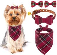 bow tie dog collar bell logo