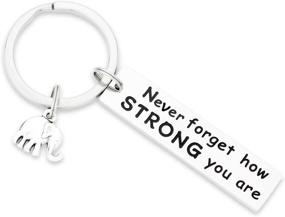 img 4 attached to Elephant Keychain Inspirational Encouragement Jewelry