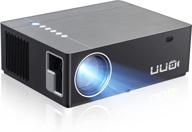 🎥 uuo native 1080p projector p6: enhanced 4k hd video, 300" display, digital keystone, tv stick & gaming console compatible - brushed silver logo