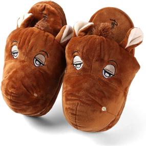 img 3 attached to Aerusi Unisex Animal Slipper Черные Детские Туфли для Мальчиков в Сапогах - Стильная и Удобная Обувь для Детей