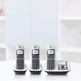 img 1 attached to 📞 Motorola CD5013 DECT 6.0 Cordless Phone: Answering Machine, Call Block, Volume Boost (White, 3 Handsets)