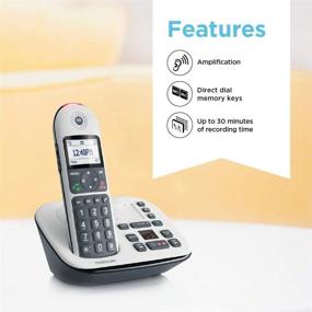 img 3 attached to 📞 Motorola CD5013 DECT 6.0 Cordless Phone: Answering Machine, Call Block, Volume Boost (White, 3 Handsets)