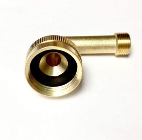 img 2 attached to 🔩 Shark Industrial Premium Lead-Free Brass Dishwasher Swivel Connector Elbow Fitting 3/8" Compression x 3/4" Female Hose Thread