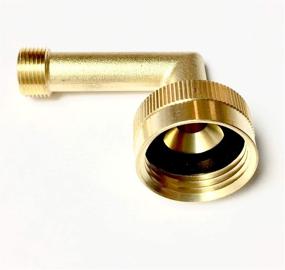 img 1 attached to 🔩 Shark Industrial Premium Lead-Free Brass Dishwasher Swivel Connector Elbow Fitting 3/8" Compression x 3/4" Female Hose Thread