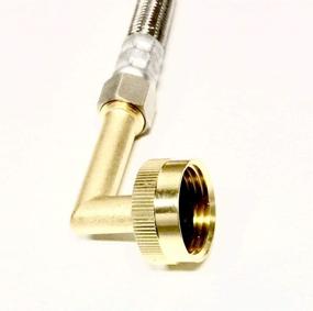 img 3 attached to 🔩 Shark Industrial Premium Lead-Free Brass Dishwasher Swivel Connector Elbow Fitting 3/8" Compression x 3/4" Female Hose Thread