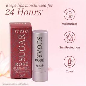 img 3 attached to 🌹 FRESH Sugar Lip Treatment SPF 15 - Rose 4.3g/0.15oz: Nourishing Lip Care with Sun Protection
