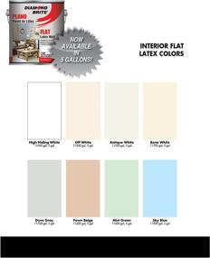 img 3 attached to 💎 Diamond Brite Paint 11050 1-Gallon High Hiding White Flat Latex Paint: Premium Quality for Exceptional Coverage