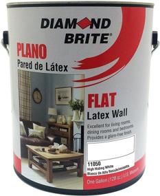 img 4 attached to 💎 Diamond Brite Paint 11050 1-Gallon High Hiding White Flat Latex Paint: Premium Quality for Exceptional Coverage