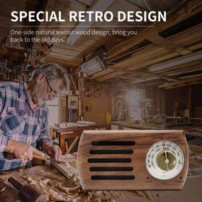 img 2 attached to 📻 Greadio Retro Walnut Wood Pocket Radio with Best Reception - Portable AM FM Radio with 3.5mm Headphone Jack, Battery Operated Transistor Personal Radio for Jogging, Walking, and Traveling