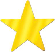 ✨ shine bright with beistle 57027-gd gold metallic star cutouts - 36-pack value offer logo