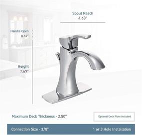 img 3 attached to 🚰 Moen 6903BN Single Handle High Arc Bathroom Faucet