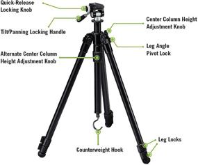 img 1 attached to Enhance Your Outdoor Photography with Vortex Optics High Country II Tripod Kit