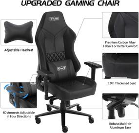 img 1 attached to Version Adjustable Armrests Premium Headrest Sports & Fitness for Leisure Sports & Game Room