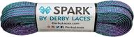 👟 enhance your style with derby laces spark purple and teal stripe shoelace logo