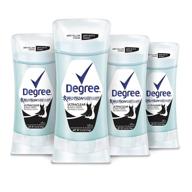 🛡️ protect your clothes with degree ultraclear antiperspirant for women - black+white, 2.6 oz, 4 count logo