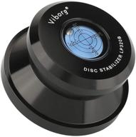 viborg lp320b hifi vinyl record weight: long play disc stabilizer, 11.3 ounce turntable clamp with bubble level logo