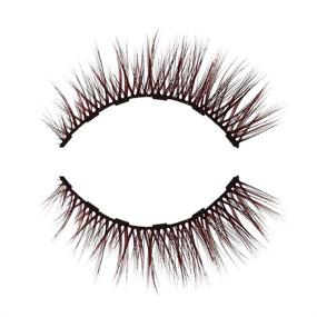 img 2 attached to 🌟 Glamnetic Brown Lashes - Pixie: Vegan Magnetic Eyelashes for Natural Cat Eye Flair, Reusable up to 60 Times (1 Pair)