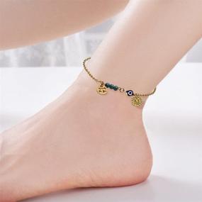 img 1 attached to CSZhou Boho Anklets Initial Especially Jewelry