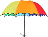 🌈🌂 трехсложный зонтик "цветной дождь" с радужными оттенками логотип