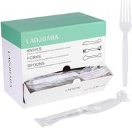 🍴 pack of 100 super hard 7-inch white disposable forks, individually wrapped for commercial take away logo