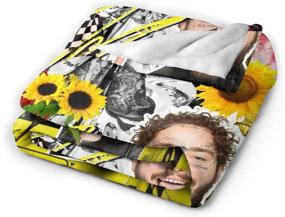 img 2 attached to 🛋️ Stay Comfy and Stylish with these 50x40 Inch Blanket Rapper Soft Flannel Throws - Perfect for Bed, Sofa, Chairs, and Living Room!