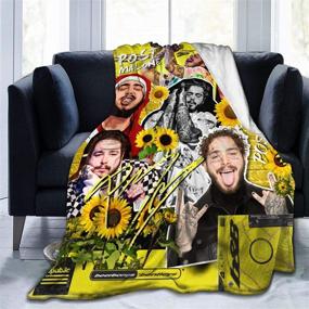 img 3 attached to 🛋️ Stay Comfy and Stylish with these 50x40 Inch Blanket Rapper Soft Flannel Throws - Perfect for Bed, Sofa, Chairs, and Living Room!