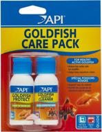 enhance goldfish health with api goldfish care pack's 1.25-ounce aquarium water conditioner logo