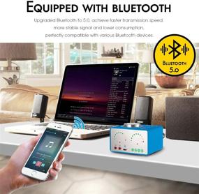 img 3 attached to 🔊 Мини Hi-Fi Интегрированный усилитель с двумя каналами стерео Bluetooth 5.0 с USB - 50 Вт x 2, беспроводной аудиоприемник для домашних колонок и наушников (Douk Audio Tone, синий)