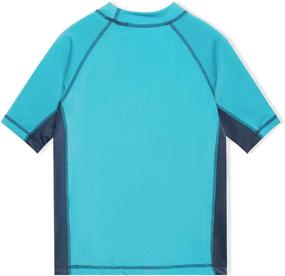 img 3 attached to 👕 Hipeta Boys UPF 50+ Short Sleeve Rashguard Swim Shirt for Enhanced Sun Protection during Swimming