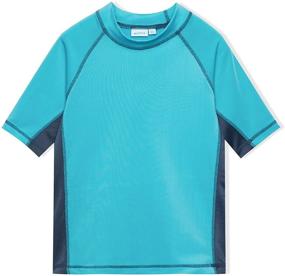 img 4 attached to 👕 Hipeta Boys UPF 50+ Short Sleeve Rashguard Swim Shirt for Enhanced Sun Protection during Swimming