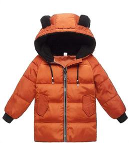 img 4 attached to 🧥 Joe Wenko Unisex Down Insulated Long Hoodie Coat, 18 Months to 6 Years