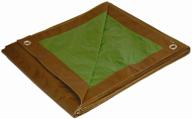 versatile dry top 10816 medium duty tarp, 8x16 feet, in brown/green - absolute protection for all weather conditions logo