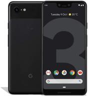 renewed google pixel 3 xl 64gb unlocked 4g lte android phone for 📱 gsm & cdma with 12.2mp rear & dual 8mp front camera in just black logo