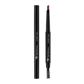 img 1 attached to Ginger-Glow Brow: Waterproof Auburn Red Eyebrow Pencil (Double-Ended Auto Angled Tip & Spoolie Brush, Cruelty-Free)