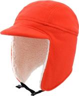 connectyle men's fleece winter hats with visor, windproof earflap skull cap for superior warmth logo