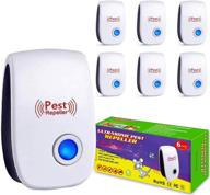 🐜 6 pack ultrasonic pest repeller - electronic plug-in indoor pest control for home, office, warehouse, hotel logo
