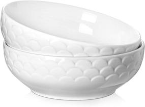 img 4 attached to 🍽️ DOWAN Porcelain Stackable Dish: Microwave- and Dishwasher-Safe