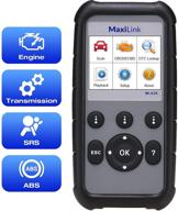 🔍 autel maxilink ml629 obd2 scanner: enhanced version of al619 & ml619 for abs srs engine transmission diagnosis, obdii scan tool with auto vin, dtc lookup, and ready test logo