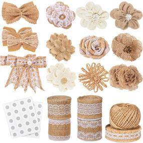 img 4 attached to Stunning Whaline Flowers Handmade Bowknots Embellishment: Perfect Floral Accents for Crafts and Decor