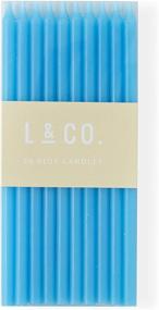 img 2 attached to l&amp;co 20 Count Tall Skinny Blue Birthday Cake Candles – Perfect for Party Decorations and Wedding Cakes