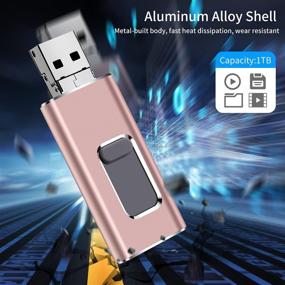 img 2 attached to 💖 XINHUAYI 1ТБ флеш-накопитель USB для iPhone - Розовый, флешка USB 3.0 для мобильных телефонов и компьютеров